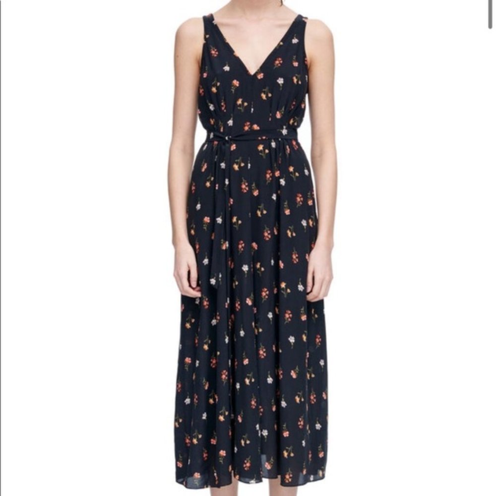 Rebecca Taylor Silk Floral Maxi Dress